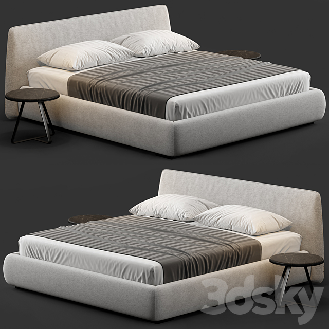 Boca slim bed 3DSMax File - thumbnail 5