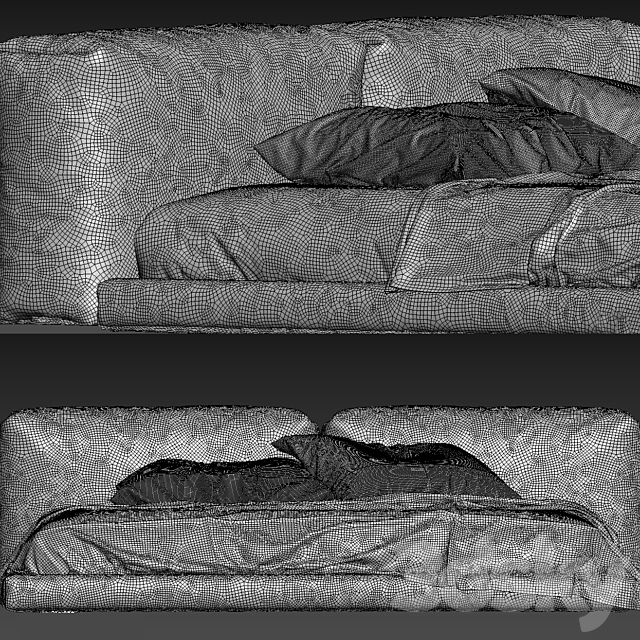 boca soft bed 1 3DSMax File - thumbnail 5