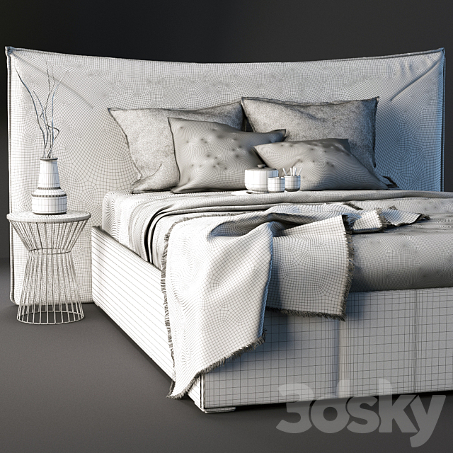 BoConcept a Gent bed 3DSMax File - thumbnail 3