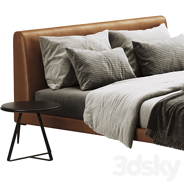 Boconcept arlington bed 3DS Max Model - thumbnail 3