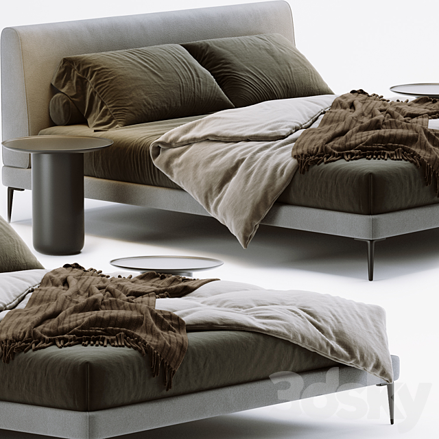 BoConcept Arlington Bed 3DS Max Model - thumbnail 3