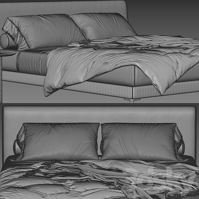 BoConcept Arlington Bed 3DS Max Model - thumbnail 4