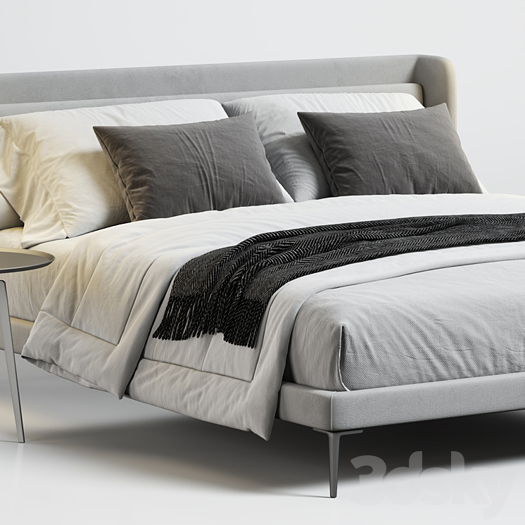 BoConcept Austin Bed 3DS Max Model - thumbnail 2