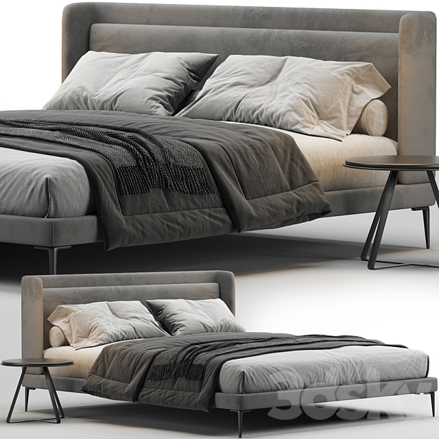 Boconcept austin bed 3DSMax File - thumbnail 1