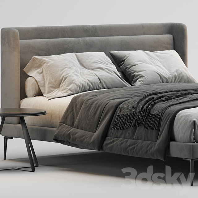 Boconcept austin bed 3DSMax File - thumbnail 2