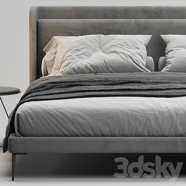 Boconcept austin bed 3DSMax File - thumbnail 3