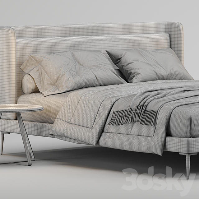 Boconcept austin bed 3DSMax File - thumbnail 4