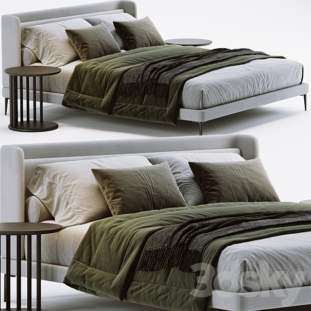 Boconcept austin bed 3DSMax File - thumbnail 1