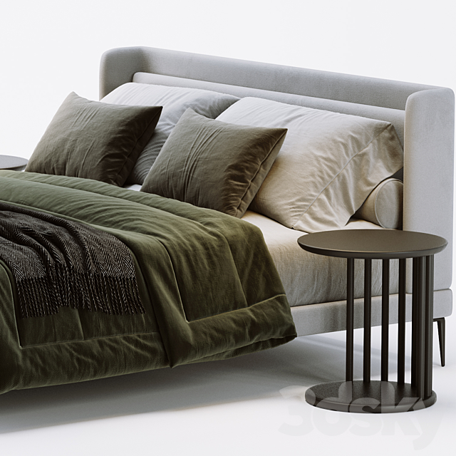 Boconcept austin bed 3DSMax File - thumbnail 3