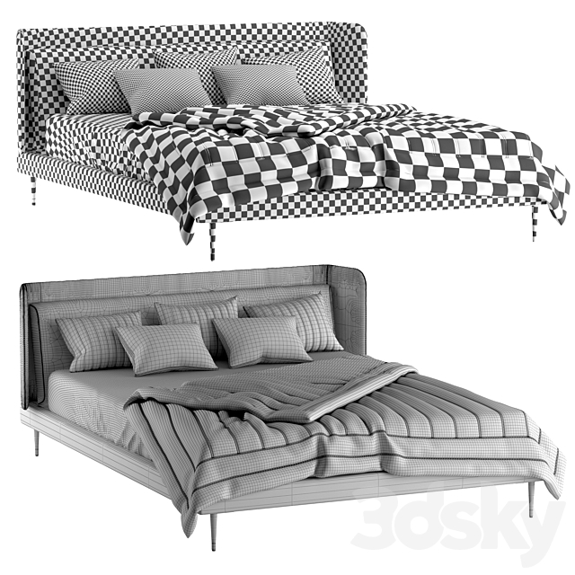 Boconcept-austin bed 3DSMax File - thumbnail 5