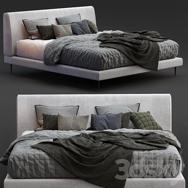 Boconcept Bed Arlington 3DSMax File - thumbnail 1