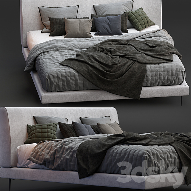 Boconcept Bed Arlington 3DSMax File - thumbnail 3