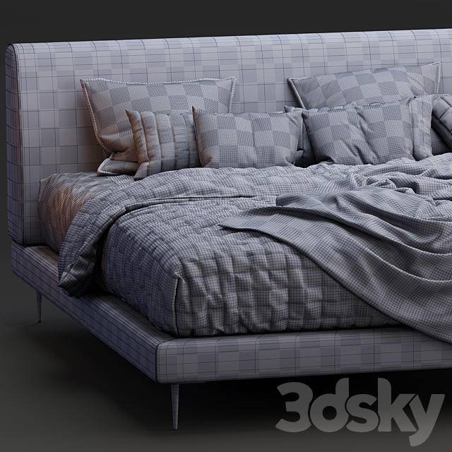 Boconcept Bed Arlington 3DSMax File - thumbnail 4