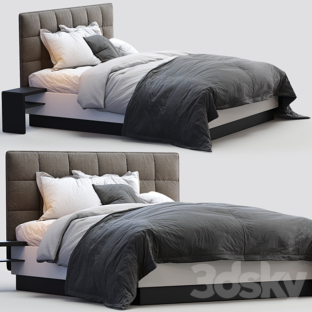 Boconcept bed lugano 3DSMax File - thumbnail 1