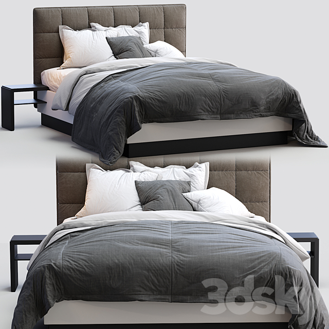 Boconcept bed lugano 3DSMax File - thumbnail 2