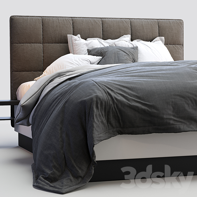 Boconcept bed lugano 3DSMax File - thumbnail 4