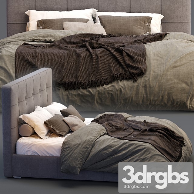 Boconcept bed mezzo 2 3dsmax Download - thumbnail 1