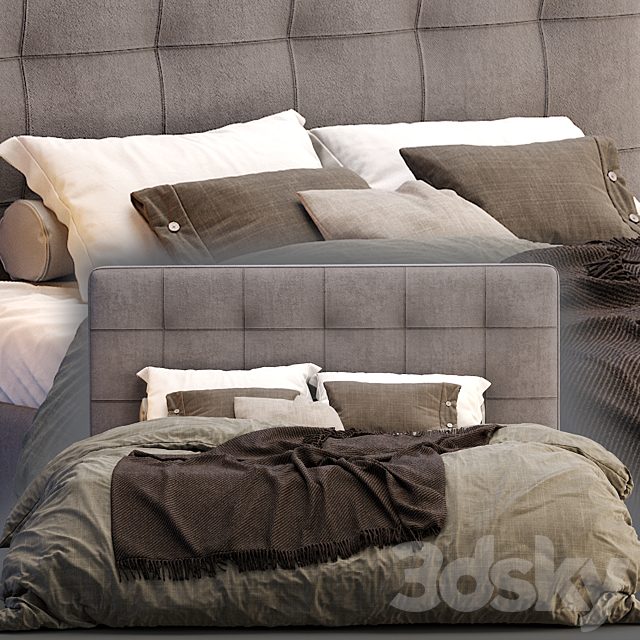 Boconcept bed mezzo 3DSMax File - thumbnail 3