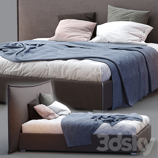 Boconcept gent bed 3DSMax File - thumbnail 2