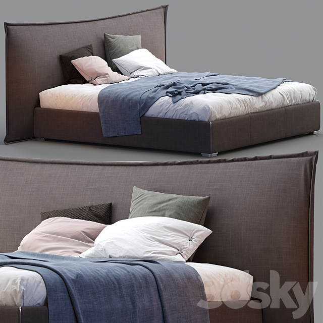 Boconcept gent bed 3DSMax File - thumbnail 3