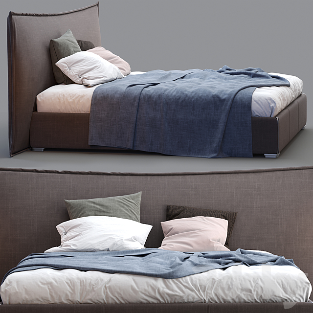 Boconcept gent bed 3DSMax File - thumbnail 4