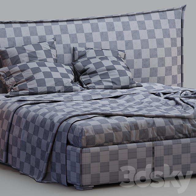 Boconcept gent bed 3DSMax File - thumbnail 5