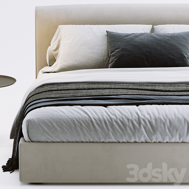 BoConcept Houston Bed 3DS Max Model - thumbnail 2