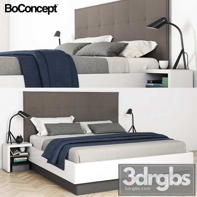 Boconcept Lugano Bed 03 3dsmax Download - thumbnail 1