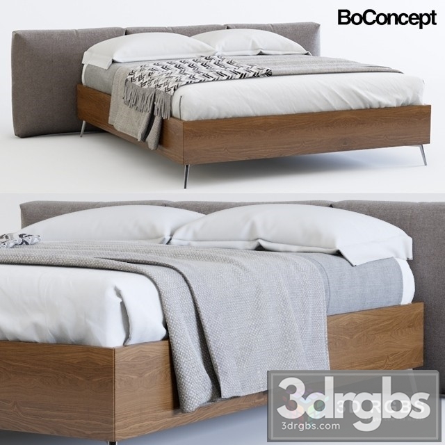 Boconcept Lugano Bed 3dsmax Download - thumbnail 1