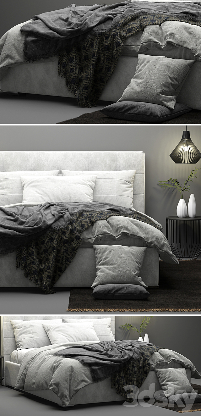 Boconcept Mezzo Bed 3DSMax File - thumbnail 2