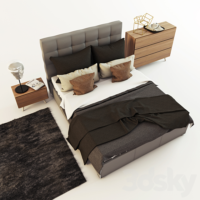 BoConcept Mezzo bed 3DSMax File - thumbnail 3