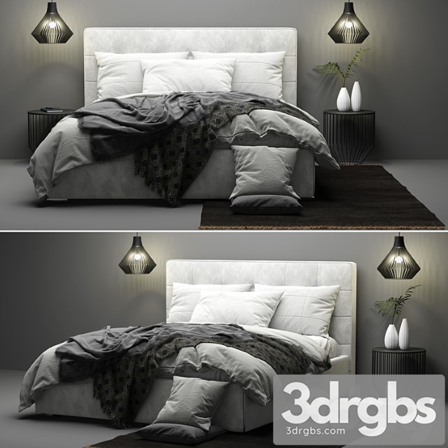 Boconcept mezzo bed_2 2 3dsmax Download - thumbnail 1