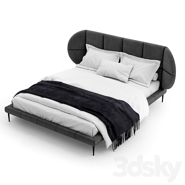 BoConcept Oxford Bed 3DSMax File - thumbnail 2