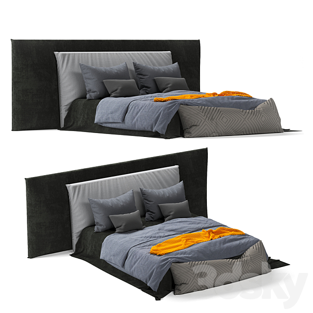 Boho Style Bed03 3DSMax File - thumbnail 1