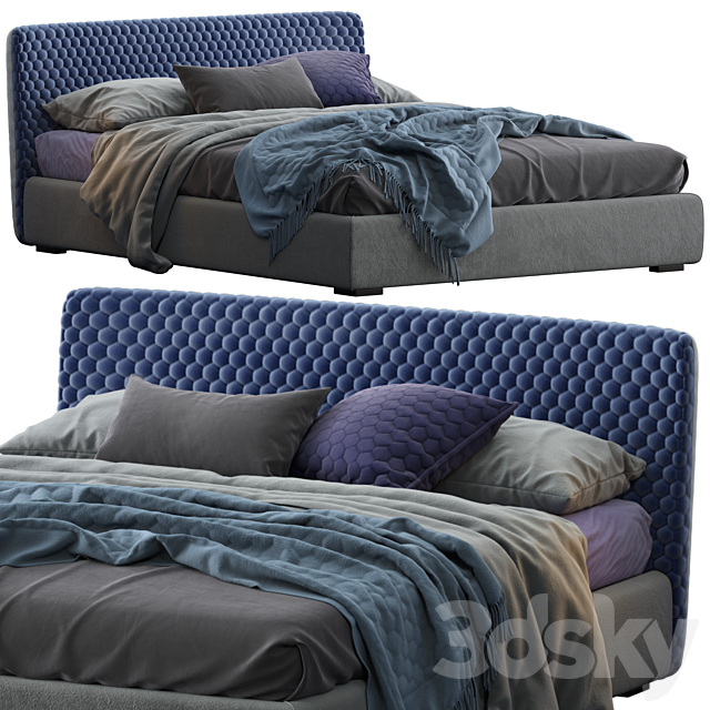 Bolzan Bed COROLLE BOX 3DSMax File - thumbnail 1