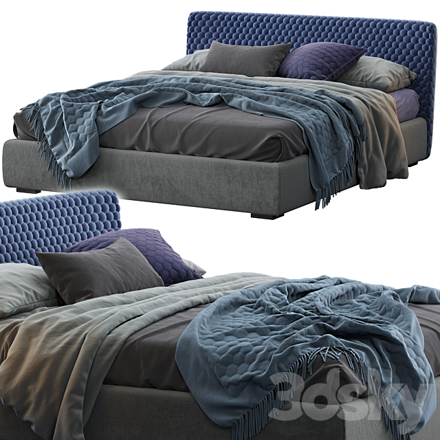 Bolzan Bed COROLLE BOX 3DSMax File - thumbnail 2