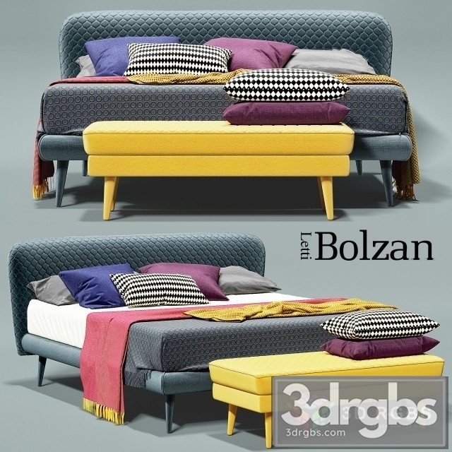 Bolzan Corolle Bed 3dsmax Download - thumbnail 1