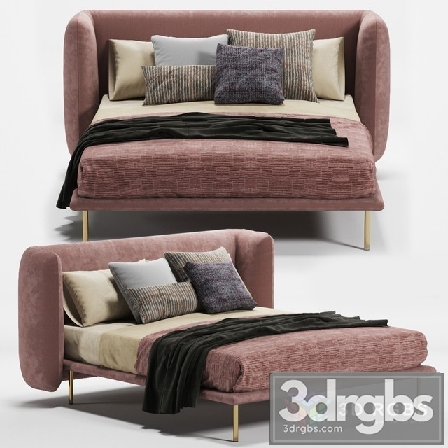 Bolzan Jill Bed 3dsmax Download - thumbnail 1