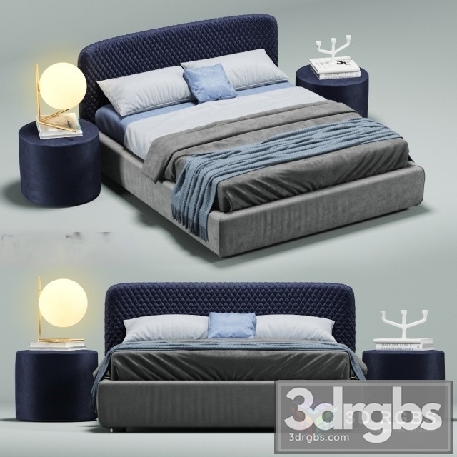 Bolzan Letti Bed 3dsmax Download - thumbnail 1