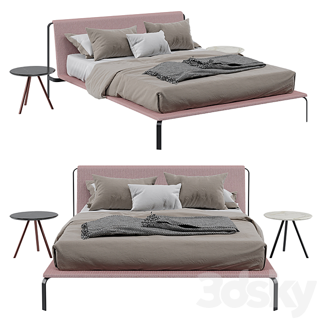 Bolzan letti bend bed 3DSMax File - thumbnail 1