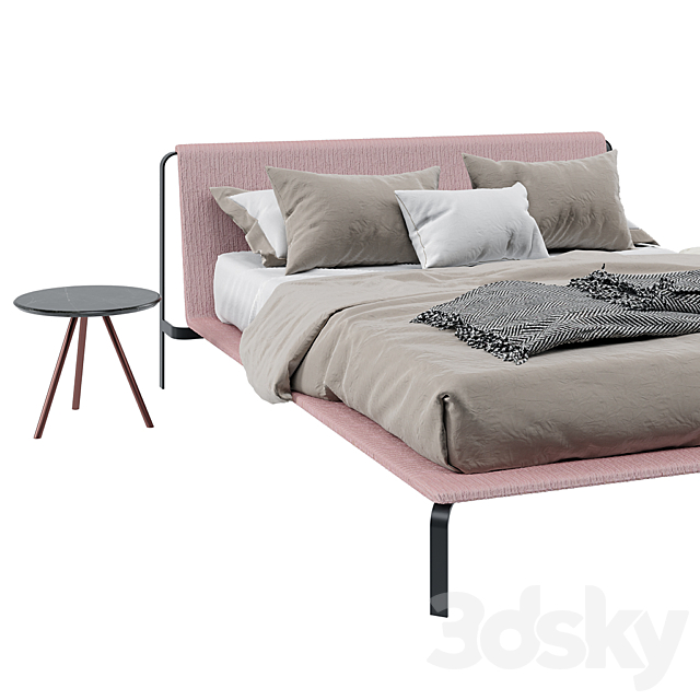 Bolzan letti bend bed 3DSMax File - thumbnail 2