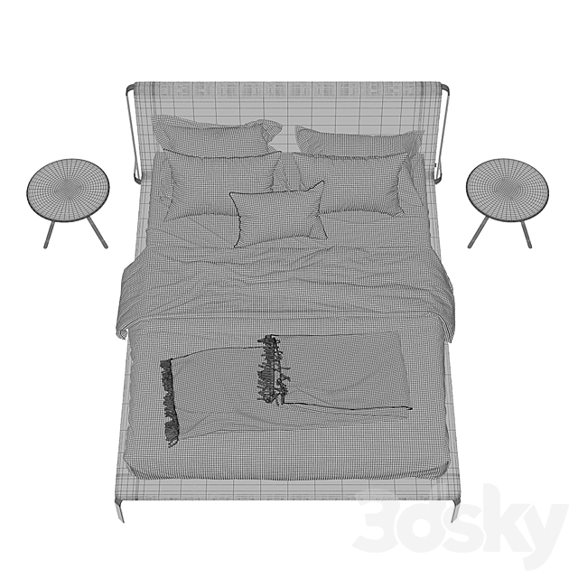 Bolzan letti bend bed 3DSMax File - thumbnail 3