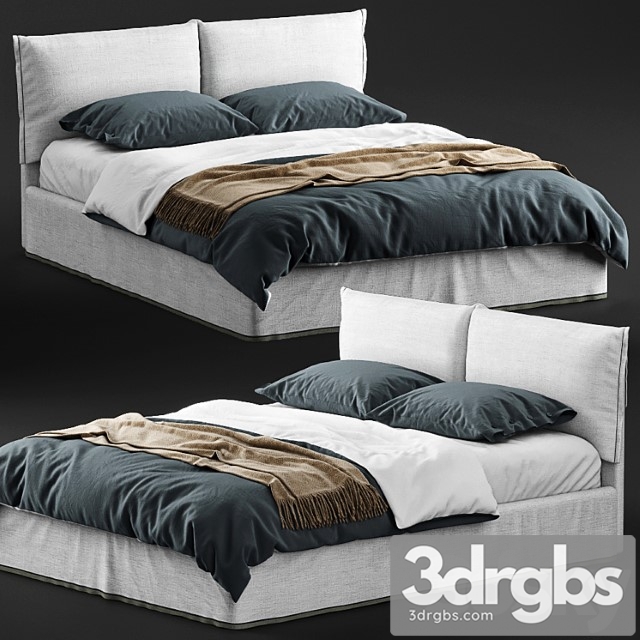 Bolzan letti iorca chic bed 2 3dsmax Download - thumbnail 1