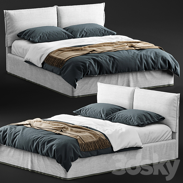 Bolzan Letti IORCA CHIC Bed 3DSMax File - thumbnail 1