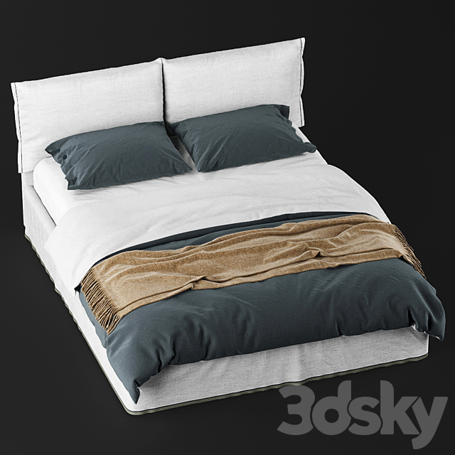 Bolzan Letti IORCA CHIC Bed 3DSMax File - thumbnail 2