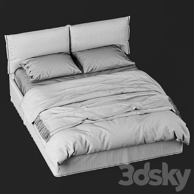 Bolzan Letti IORCA CHIC Bed 3DSMax File - thumbnail 3