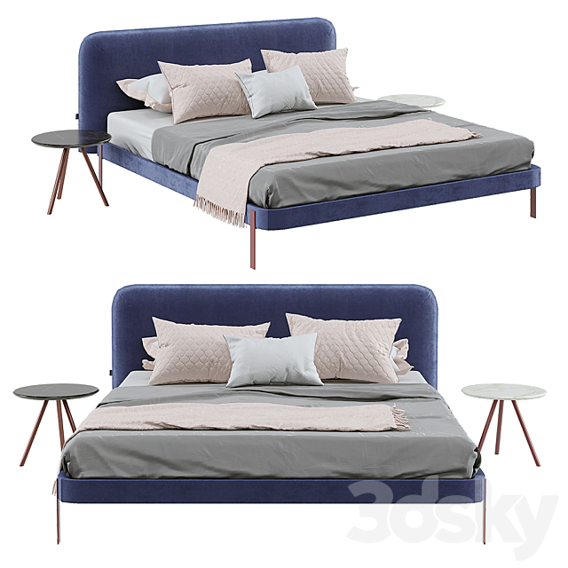 Bolzan letti Joy Sottile Bed 3DSMax File - thumbnail 1