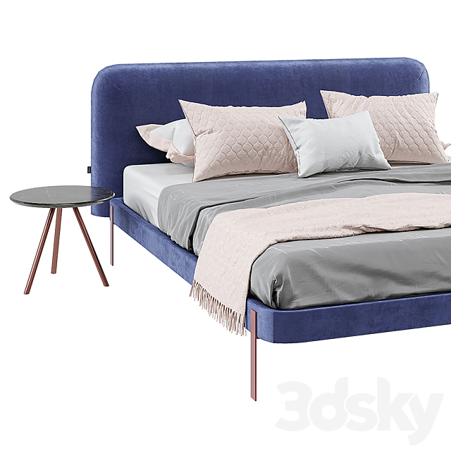 Bolzan letti Joy Sottile Bed 3DSMax File - thumbnail 2