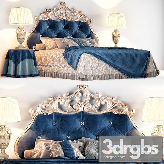 Bolzan Velvet Bed 3dsmax Download - thumbnail 1