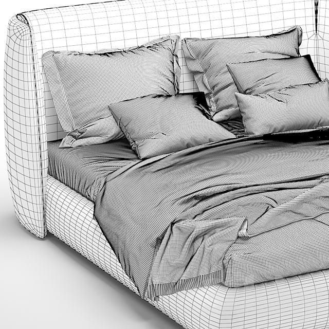 Bonaldo BASKET Bed 3DS Max Model - thumbnail 6